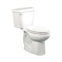American Standard Colony Series 751CA101.020 Complete Toilet, Elongated Bowl, 1.28 gpf Flush, 12 in Rough-In, White 