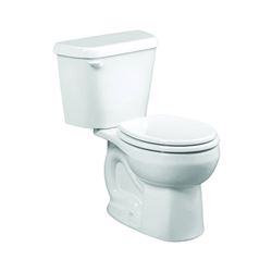 American Standard Colony Series 751DA001.020 Complete Toilet, Round Bowl, 1.6 gpf Flush, 12 in Rough-In, Vitreous China 