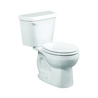 American Standard Colony Series 751DA101.020 Complete Toilet, Round Bowl, 1.28 gpf Flush, 12 in Rough-In, Vitreous China 