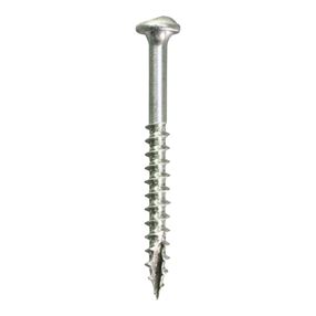Kreg SML-C125 - 100 Pocket-Hole Screw, #8 Thread, 1-1/4 in L, Coarse Thread, Maxi-Loc Head, Square Drive, Carbon Steel, 100/PK