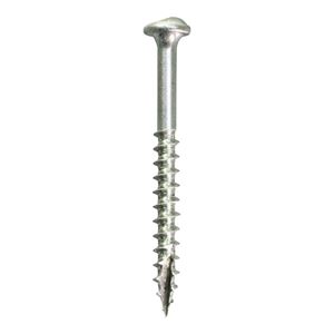 Kreg SML-C125-1200 Pocket-Hole Screw, #8 Thread, 1-1/4 in L, Coarse Thread, Maxi-Loc Head, Square Drive, Carbon Steel