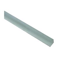 Stanley Hardware 4203BC Series N258-327 Angle Stock, 1-1/2 in L Leg, 96 in L, 1/16 in Thick, Aluminum, Mill 