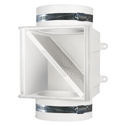 Dundas Jafine PCLT4WZW Dryer Duct Lint Trap, 4 in Duct, Polystyrene 