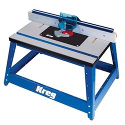 Kreg PRS2100 Benchtop Router Table, 20 in W Stand, 28-1/4 in D Stand, 20-1/4 in H Stand, Fiberboard 