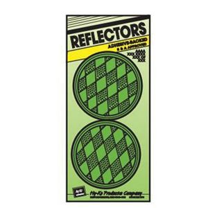 Hy-Ko CDRF-4B Carded Reflector, 9.63 in L Post, Blue Reflector 12 Pack