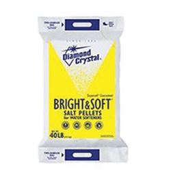 Cargill Diamond Crystal Bright & Soft 100012407 Salt Pellets, 40 lb Bag 