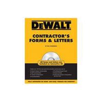 DeWALT 9780977718320 How-To Book, Contractors Forms and Letters, Author: Paul Rosenberg, English, Paperback Binding 