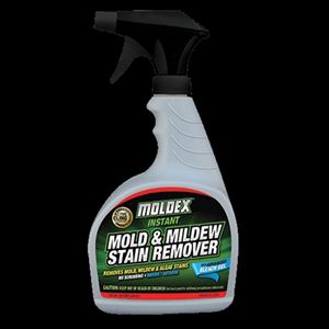 MOLDEX 7010 Instant Mold and Mildew Stain Remover, 32 oz, Liquid, Mild, Clear