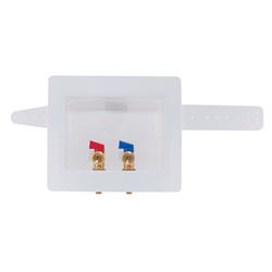 EASTMAN 60245 Washing Machine Outlet Box, 1/2, 3/4 in Connection, Brass 