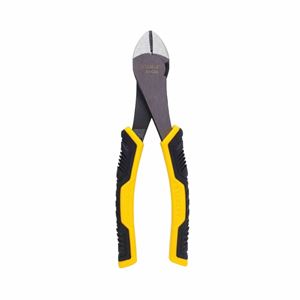 Stanley 84-028 Diagonal Cutting Plier, 7-3/16 in OAL, 13/16 in Cutting Capacity, Black/Yellow Handle, Ergonomic Handle