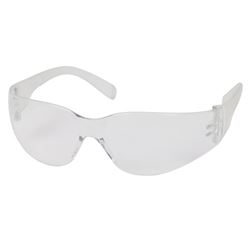 Safety Works 10006315 Close-Fitting Safety Glasses, Anti-Fog, Anti-Scratch Lens, Rimless Frame, Clear Frame 