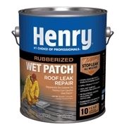 Henry Wet Patch 208 HE208R042 Roof Cement, Black, Liquid, 1 gal Can, Pack of 4 