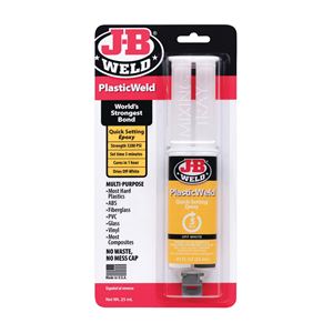J-B WELD 50132 Epoxy Adhesive, Off-White, Liquid, 25 mL Syringe
