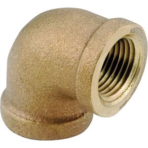 Anderson Metals 738100-32 Pipe Elbow, 2 in, IPT, 90 deg Angle, Brass, Rough, 200 psi Pressure