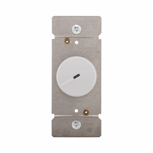 Eaton Wiring Devices RI06PL-W-K Rotary Dimmer, 120 V, 600 W, Halogen, Incandescent Lamp, 3-Way, White