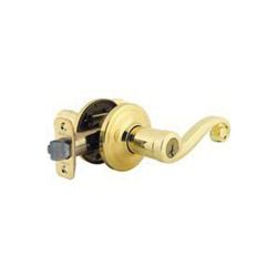 Kwikset Signature Series 740LL3SMTCP Entry Lever Lockset, Metal, Polished Brass 