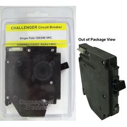 Challenger A120L Circuit Breaker, Type A, Type TBA, 20 A, 1 -Pole, 120/240 V, Standard Trip, Plug Mounting 