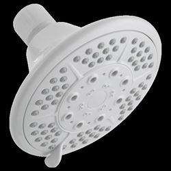 Peerless 76572CWH Shower Head, 1.75 gpm, 1/2 in Connection, 4-15/16 in Dia 