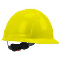 Safety Works SWX00347 Hard Hat, 4-Point Textile Suspension, HDPE Shell, Yellow, Class: E 