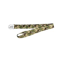 Hy-Ko 2GO Series LAN-102 Lanyard, 18 in L, 1 in W, Polyester, Camouflage, Clip End, Pack of 5 