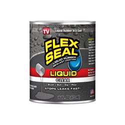 Flex Seal LFSCLRR01 Rubberized Coating, Clear, 1 gal, Can 