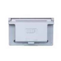BWF FG-1DCV Cover, 4-9/16 in L, 4-9/16 in W, Rectangular, Metal, Gray, Powder-Coated 