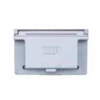 BWF FG-1DCV Cover, 4-9/16 in L, 4-9/16 in W, Rectangular, Metal, Gray, Powder-Coated 
