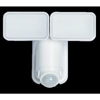 Heath Zenith HZ-7163-WH Motion Activated Security Light, 2-Lamp, LED Lamp, 600 Lumens, Plastic Fixture 