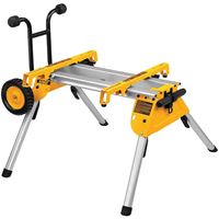 DeWALT DW7440RS Rolling Table Saw Stand, 200 lb, 19-3/4 in W Stand, 33-1/2 in D Stand, 9 in H Stand, Aluminum 