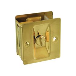 National Hardware V1951 Series N216-077 Pocket Door Latch, Solid Brass, Brass 