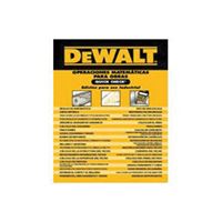 DeWALT 9780840021939 How-To Book, Construction Math Quick Check- Extreme Duty Edition, Author: Cengage Learning 