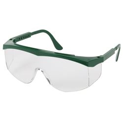 Safety Works 817695 Unilens Safety Glasses, Anti-Fog Lens, Rimless, Wraparound Frame, Teal Frame 