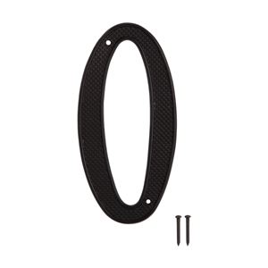 ProSource N-020-PS House Number, Character: 0, 4 in H Character, 2.67 in W Character