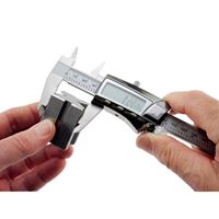 GENERAL 147 Caliper, 0 to 6 in, 1.57 in Jaw, Digital, LCD Display, Stainless Steel 