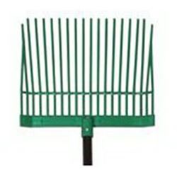 UnionTools 76218 Manure/Bedding Fork, Round Tine, Polycarbonate Tine, Wood Handle, Straight Handle, 52 in L Handle 