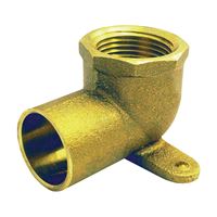 Elkhart Products 10156856 Pipe Elbow, 1/2 in, Sweat x Female, 90 deg Angle, Brass 