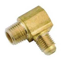 Anderson Metals 754049-0812 Tube Elbow, 1/2 x 3/4 in, 90 deg Angle, Brass, 750 psi Pressure 5 Pack 