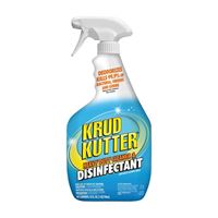Krud Kutter DH326 Cleaner and Disinfectant, 32 oz, Liquid, Mild, Clear 