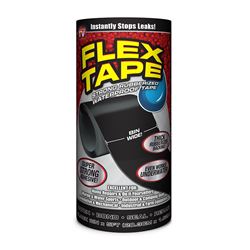 FLEX TAPE TFSBLKR0805 Waterproof Tape, 5 ft L, 8 in W, Rubber Backing 