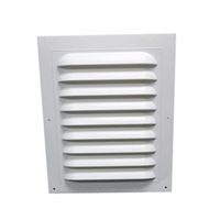 Duraflo 621218 Gable Vent, 18-1/2 in L x 12.813 in W Rough Opening, Polypropylene, White 