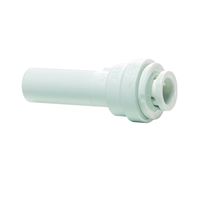 John Guest PP061208WP Pipe Connector, 3/8 x 1/4 in, Push-Fit, Polypropylene, 150 psi Pressure 