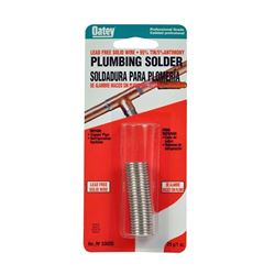 Oatey 53026 Plumbing Wire Solder, 1 oz Carded, Solid, Silver, 450 to 464 deg F Melting Point 
