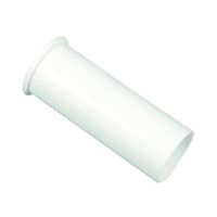 Danco 94016 Tailpiece, 1-1/2 in, 4 in L, Flanged, Slip-Joint, Plastic, White 