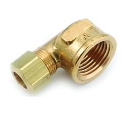 Anderson Metals 750070-0808 Tube Elbow, 1/2 in, 90 deg Angle, Brass, 200 psi Pressure 5 Pack 