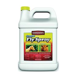 Gordons 7301072 Aqueous Fly Spray, Liquid, Yellow, Solvent, 1 gal 
