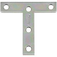 National Hardware 116BC Series N266-429 T-Plate, 3 in L, Steel, Zinc 20 Pack 