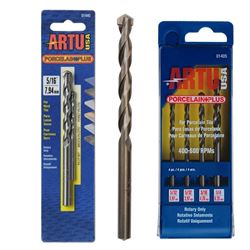 ARTU 01440 Drill Bit, 5/16 in Dia, 4-1/2 in OAL, Flat Flute, 2-Flute, 5/16 in Dia Shank, Straight Shank 
