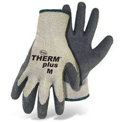 Boss plus 8435M Protective Gloves, Unisex, M, Knit Wrist Cuff, Acrylic Glove, Gray/White 