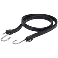 Keeper 06245 Strap, 3/4 in W, 45 in L, EPDM Rubber, Black, S-Hook End, Pack of 10 
