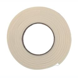 Frost King R516WH Foam Tape, 1-1/4 in W, 10 ft L, 7/16 in Thick, Rubber, White 